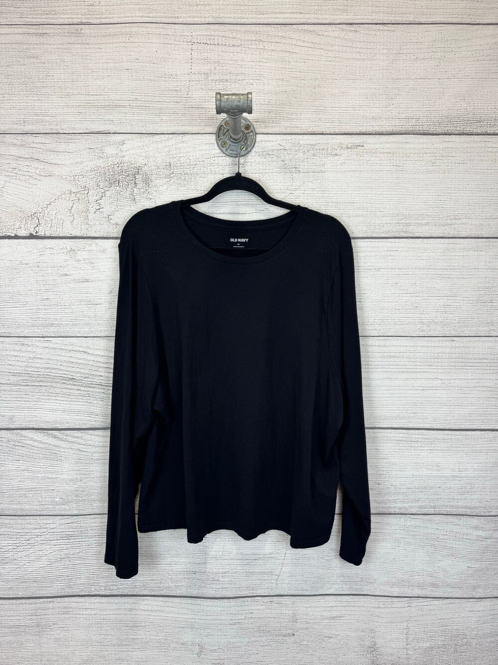 Old Navy Plus Size Black Slim Polish Long Sleeve Tee Size 4X